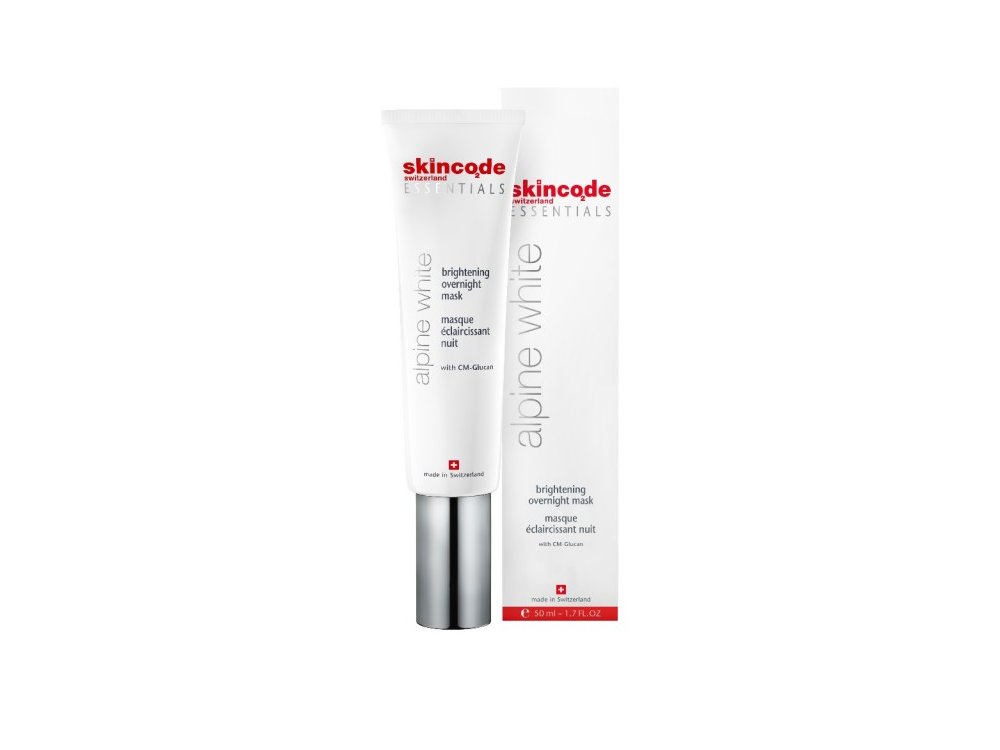 Skincode Alpine White Brightening Overnight Mask - Λευκαντική αντιοξειδωτικη κρεμομάσκα νύχτας 50ml