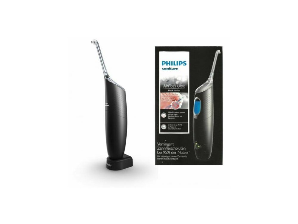 Philips Sonicare Airfloss Ultra Black Hx8438/03, Συσκευή για Μεσοδόντια Υγιεινή, 1τμχ