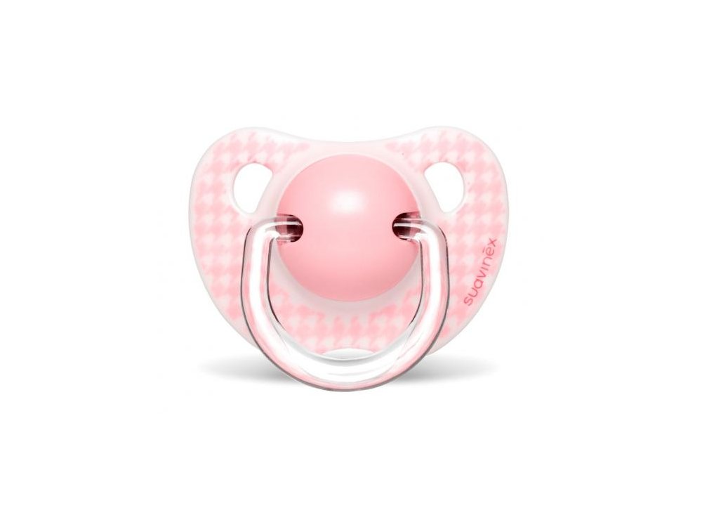Suavinex Evolusion, Ροζ πιπίλα με Ανατομική Θηλή Σιλικόνης 0-6m+, Pink