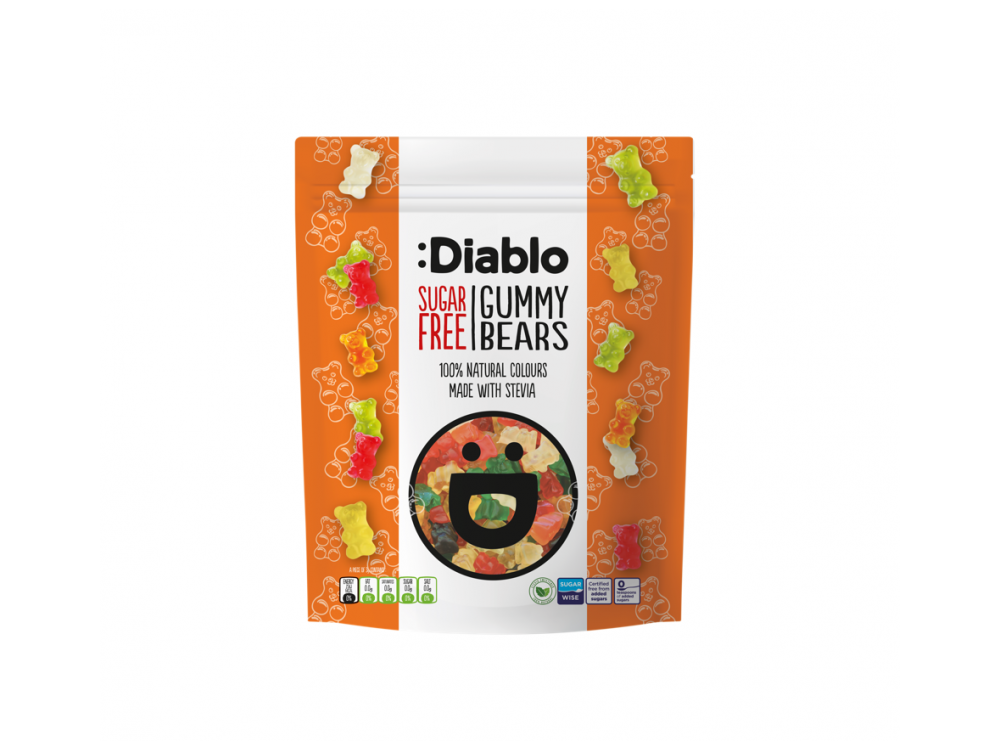 Diablo Ζελεδάκια Aρκουδάκια Χωρίς Ζάχαρη, 75gr