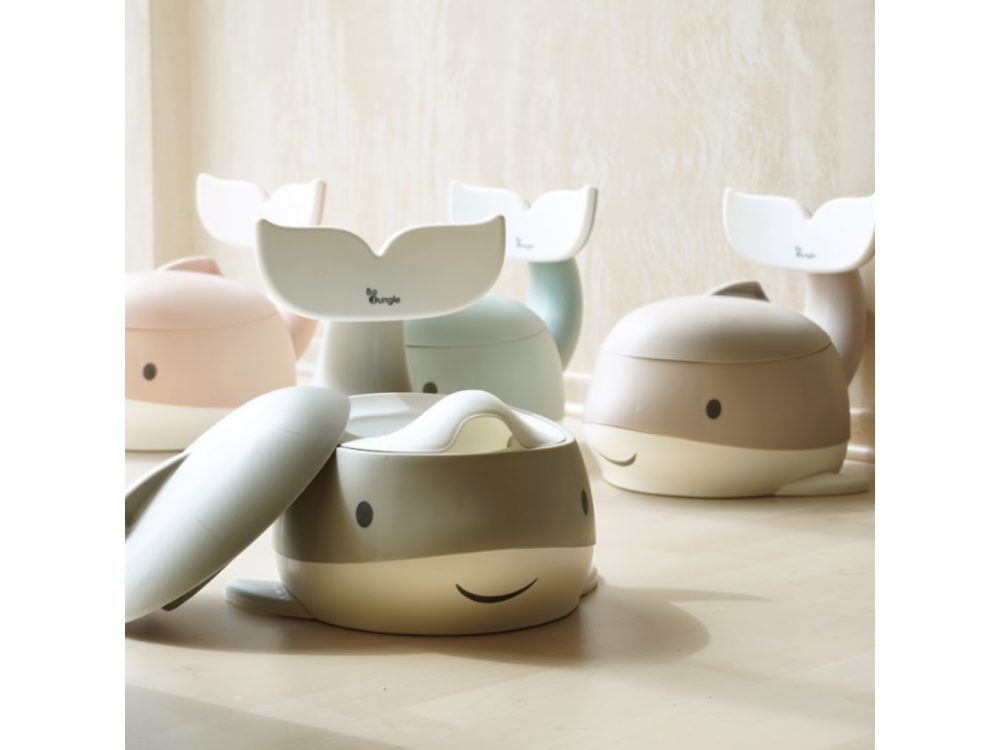 Bo Jungle: Εκπαιδευτικό γιογιό με καπάκι δελφίνι & κάθισμα- 2 σε 1-Nougat, 1τμχ