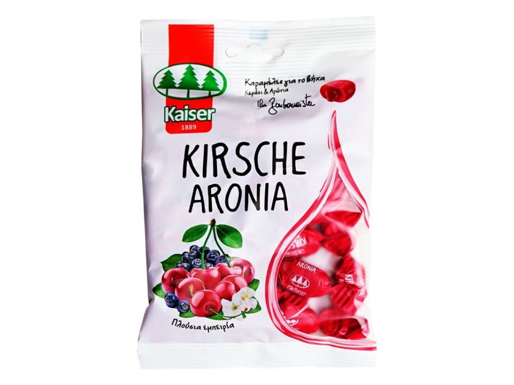 Kaiser Kirsche Aronia Καραμέλες για το Βήχα με Κεράσι & Αρώνια, 90g