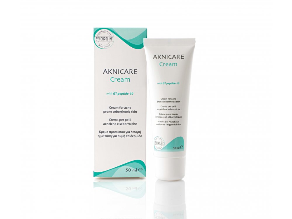 Synchroline Aknicare Cream, Σμηγματορρυθμιστική/Eνυδατική Κρέμα 50ml