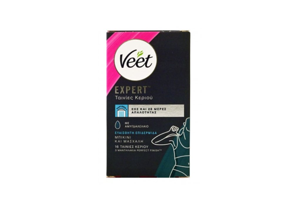 Veet Expert Ταινίες Κεριού για Μπικίνι & Μασχάλη, 16τμχ