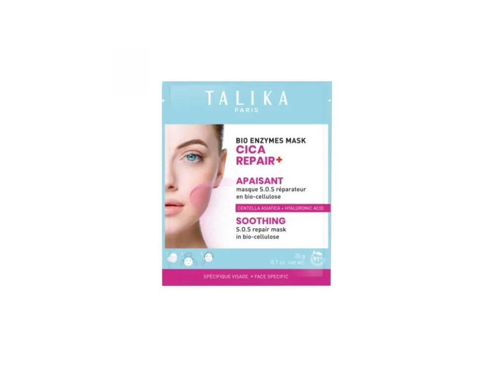 Talika Bio Enzymes Cica Repair Soothing Mask, Ενυδατική Μάσκα Προσώπου, 20gr