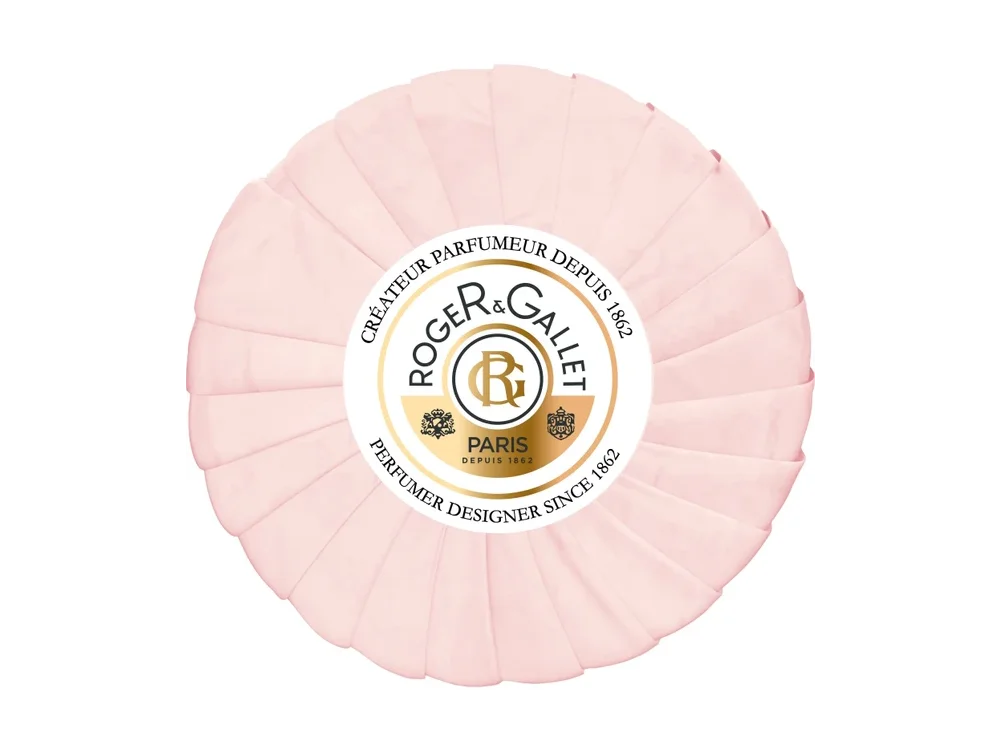 Roger & Gallet Rose Perfumed Soap Bar, Γυναικείο Αναζωογονητικό Φυτικό Σαπούνι Σώματος με Άρωμα Τριαντάφυλλο, 100gr