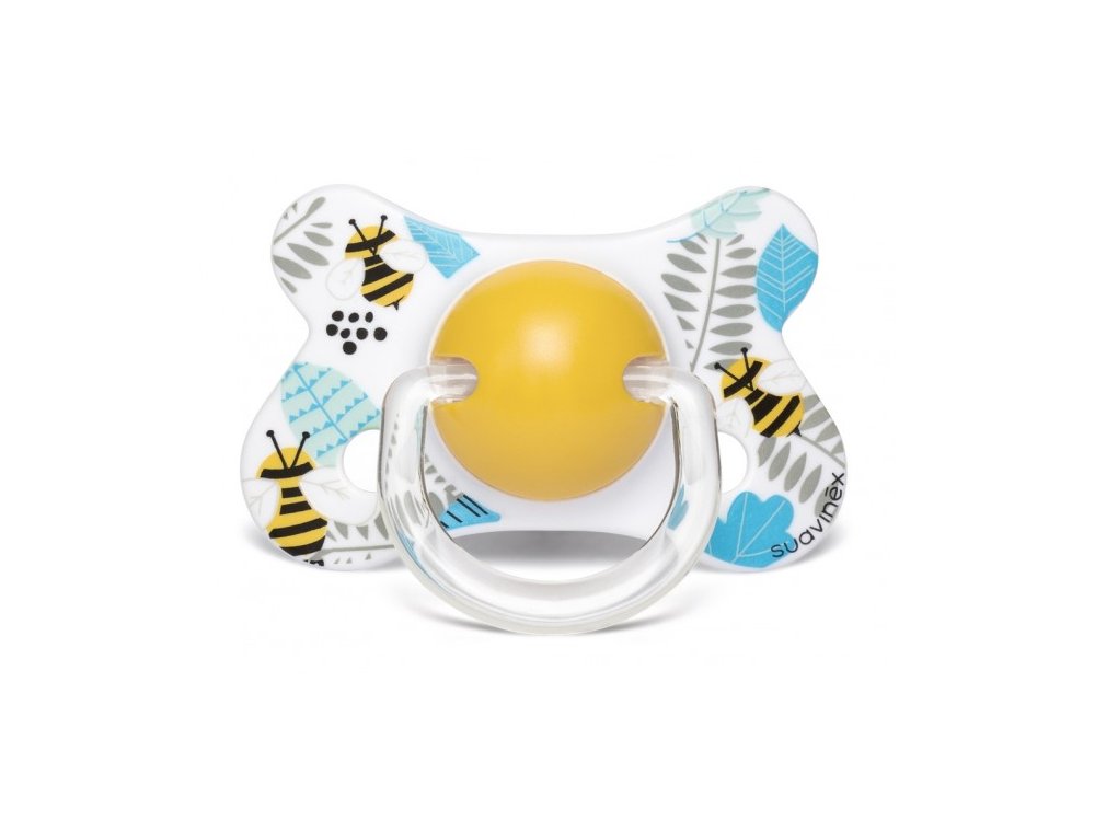 Suavinex Πιπίλα Fusion Physio Bees, Σιλικόνης 4-18m