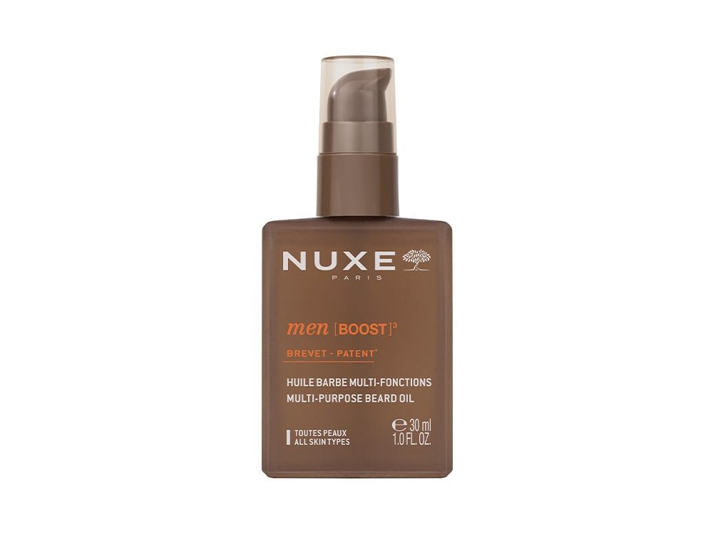 Nuxe Men Boost Multi-Purpose Beard Oil Ξηρό Έλαιο για Γένια & Μουστάκι, 30ml
