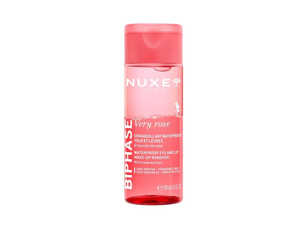Nuxe Very Rose Make-Up Remover Eyes & Lips Διφασικό Ντεμακιγιάζ για Μάτια & Χείλη, 100ml