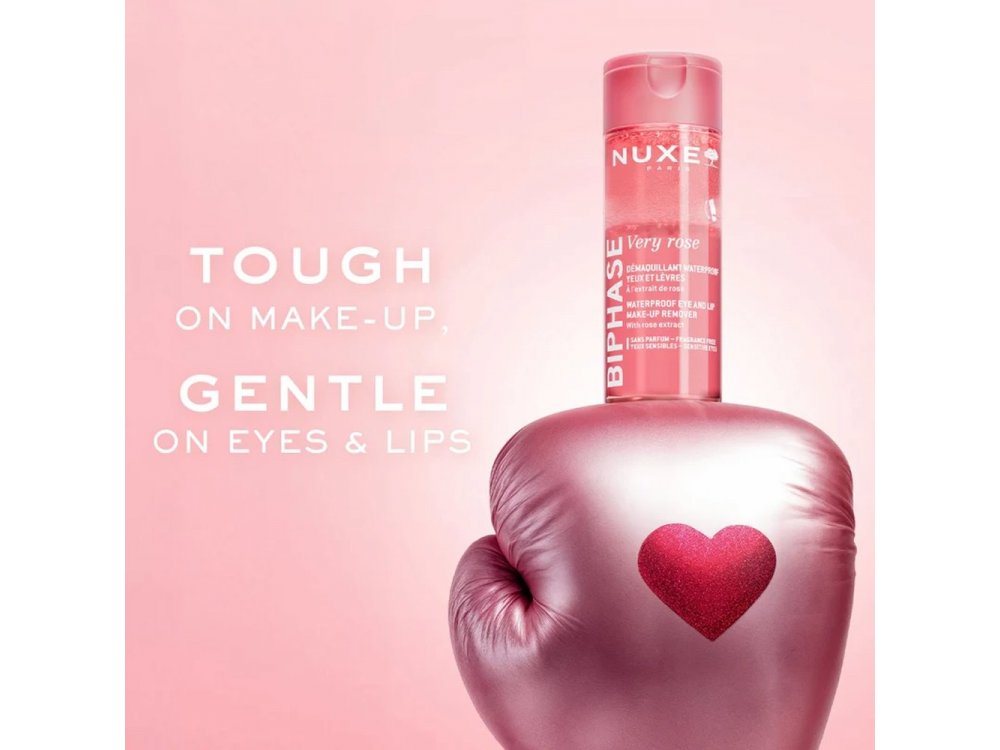 Nuxe Very Rose Make-Up Remover Eyes & Lips Διφασικό Ντεμακιγιάζ για Μάτια & Χείλη, 100ml