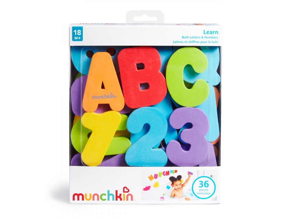 Munchkin Eκπαιδευτικό Παιχνίδι Μπάνιου με Γράμματα & Αριθμούς-Bath Letters & Numbers