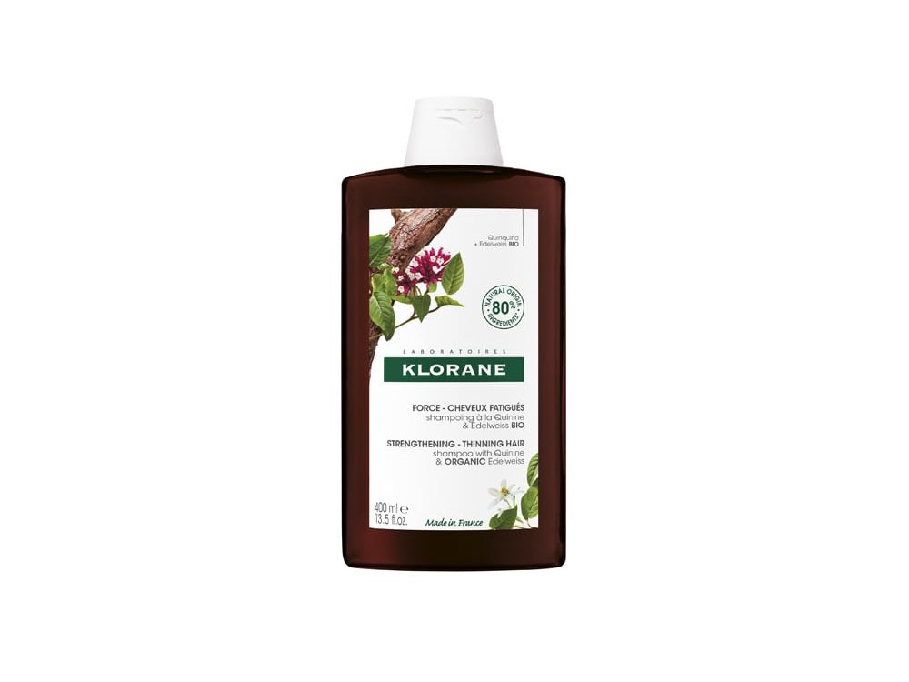 Klorane Force Shampoo Anti-Hair Loss with Quinine & Organic Edelweiss Δυναμωτικό Σαμπουάν κατά της Τριχόπτωσης με Εκχύλισμα Κινίνης & Βιολογικό Εντελβάις, 400ml