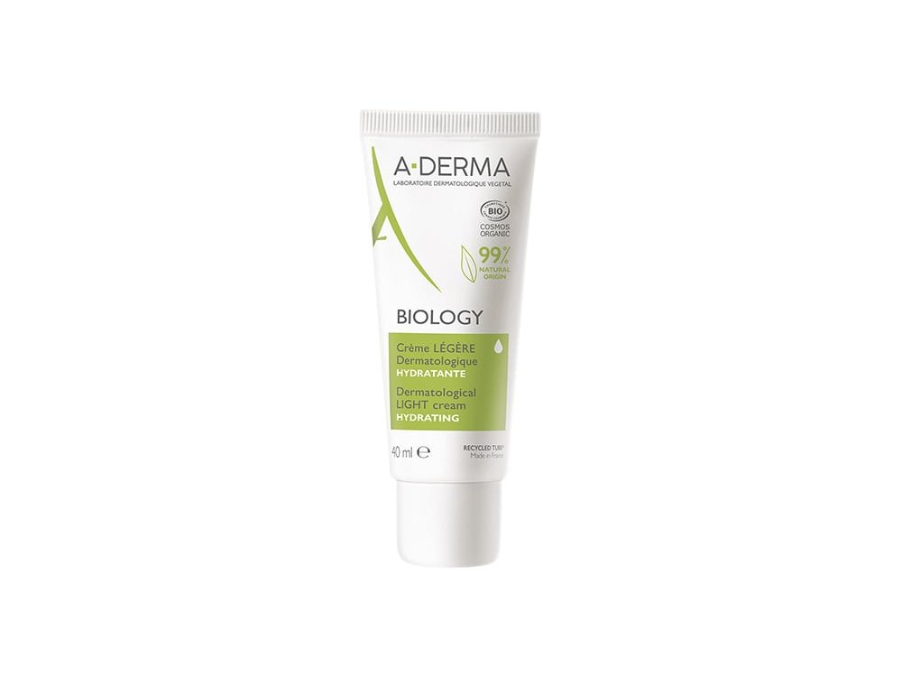 A-Derma Biology Creme Legere Hydrating Light Cream, Ενυδατική Κρέμα με Ελαφριά Υφή, 40ml