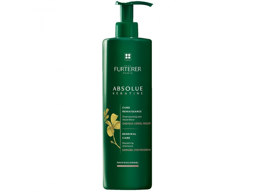 Rene Furterer Absolue Keratine Renewal Care Repairing Shampoo for Damaged, Over-Processed Hair 600ml