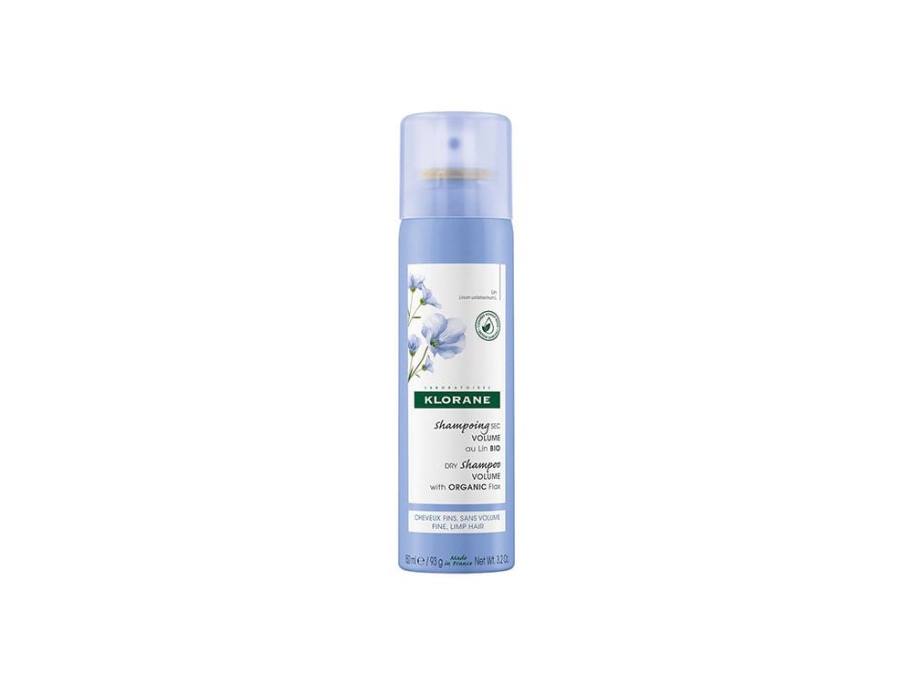 Klorane Linum Dry Shampoo Volume with Organic Flax, Ξηρό Σαμπουάν για Όγκο με Ίνες Βιολογικού Λιναριού, 150ml