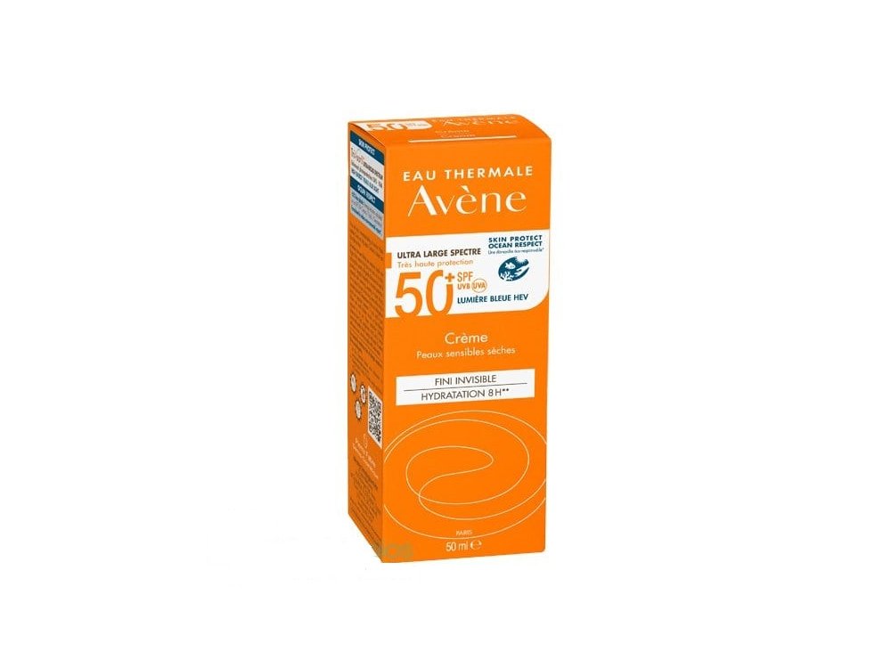 Avene Soins Solaire Cream SPF50+ Αντηλιακή Κρέμα Προσώπου για Ξηρό-Πολύ Ξηρό Δέρμα, 50ml