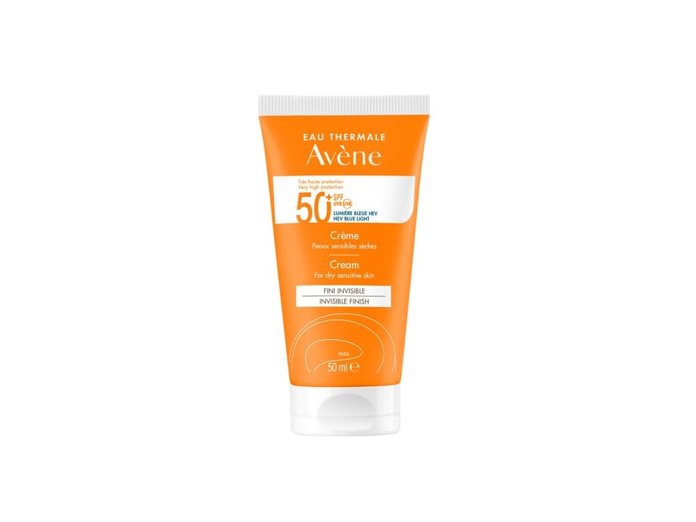Avene Soins Solaire Cream SPF50+ Αντηλιακή Κρέμα Προσώπου για Ξηρό-Πολύ Ξηρό Δέρμα, 50ml