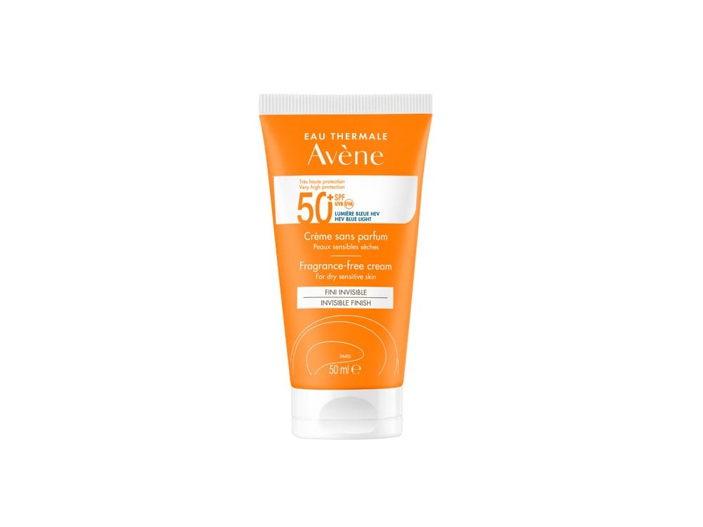 Avene Soins Solaire Cream Sans Parfum SPF50+ Αντηλιακή Κρέμα Προσώπου Χωρίς Άρωμα, 50ml