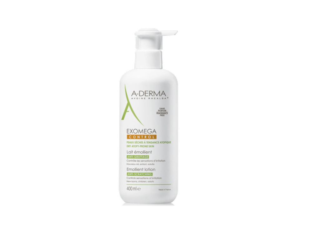 A-Derma Exomega Control Lait Emollient Anti-Scratching Μαλακτικό Γαλάκτωμα για Ξηρό Δέρμα, 400ml