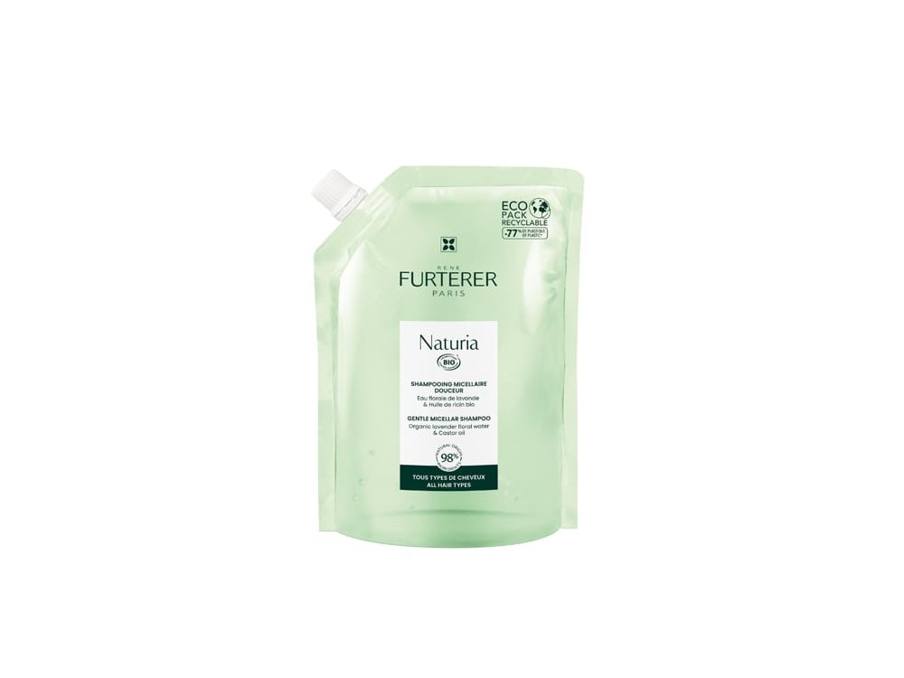 Rene Furterer Naturia Bio Shampoo, Απαλό Σαμπουάν Ανταλλακτική Συσκευασία, 400ml