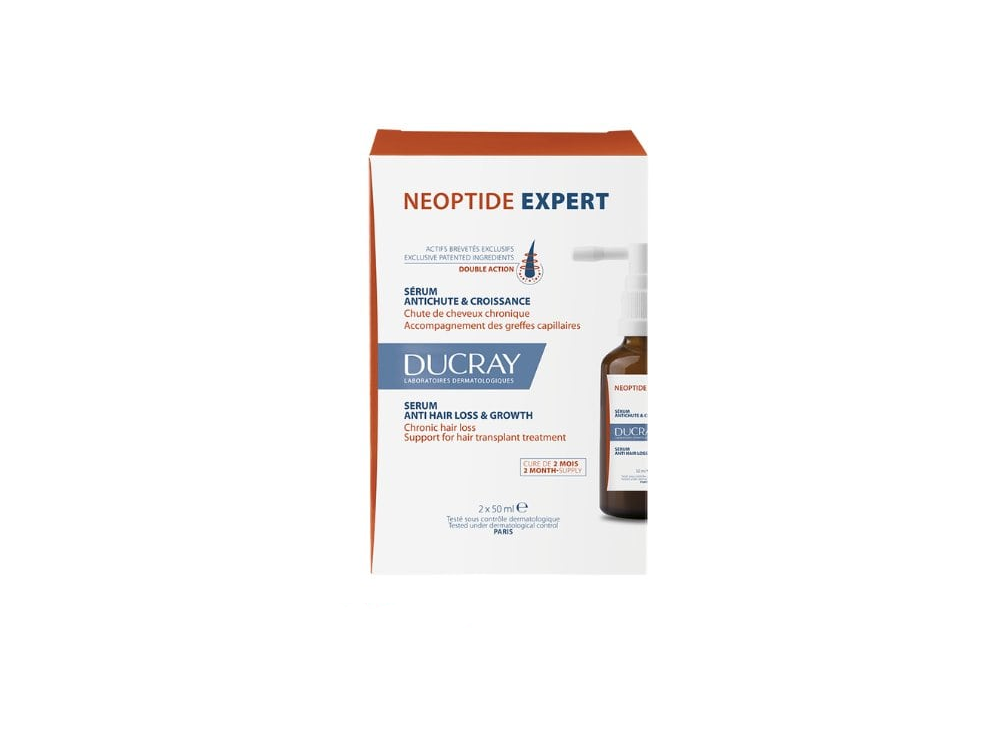 Ducray Neoptide Expert Ορός Κατά της Τριχόπτωσης για Άνδρες & Γυναίκες, 2x50ml