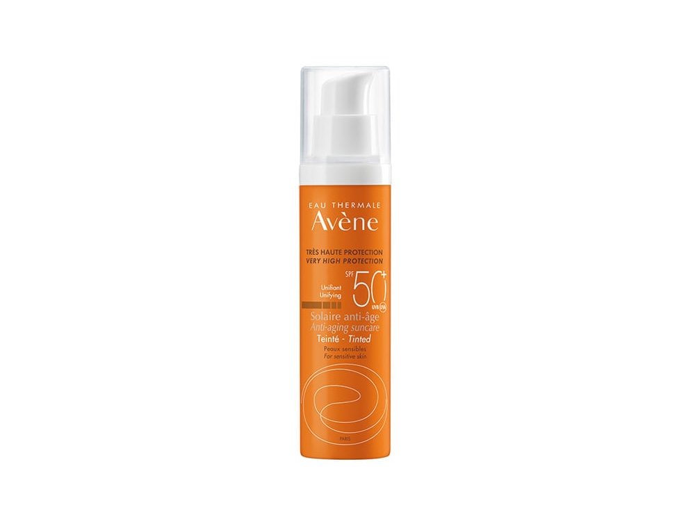 Avene Solaire Anti Age Teinte SPF50+, Αντιγηραντική Αντηλιακή Κρέμα Προσώπου με Χρώμα, Χωρίς Άρωμα για Ευαίσθητο Δέρμα, 50ml