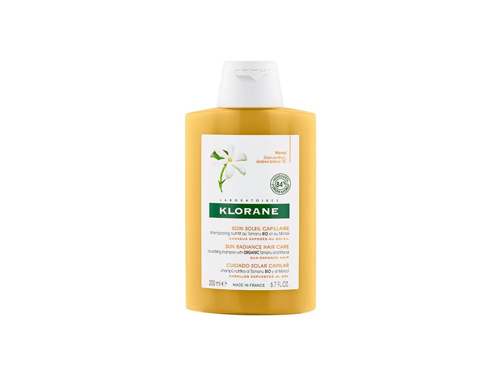 Klorane Monoi Sun Radiance Hair Care, Σαμπουάν Θρέψης και Επανόρθωσης, 200ml
