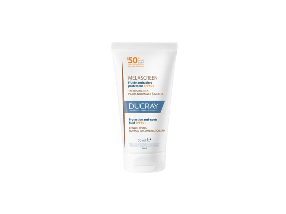 Ducray Melascreen Protective Anti-spot Fluid SPF50+ Light Cream Λεπτόρρευστη Αντηλιακή Κρέμα κατά των Κηλίδων για Κανονικό & Μικτό Δέρμα, 50ml