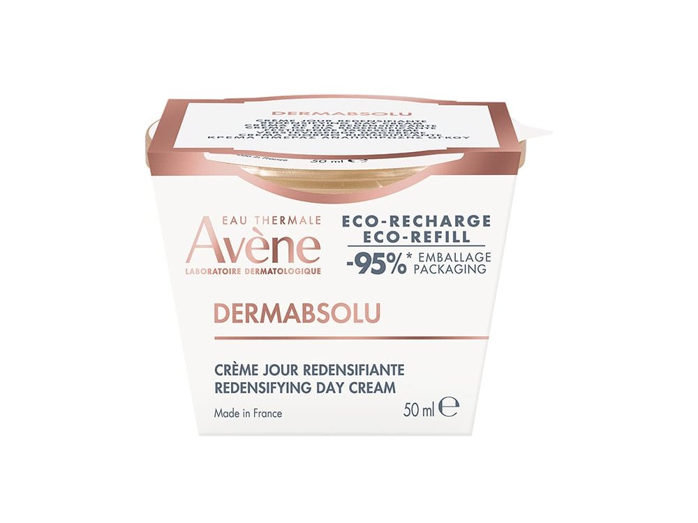 Avene Dermabsolu Eco-Recharge Eco-Refill Redensifying Day Cream, Επαναγεμιζόμενο Bάζο Kρέμας Hμέρας Aναπλήρωσης Όγκου, 50ml
