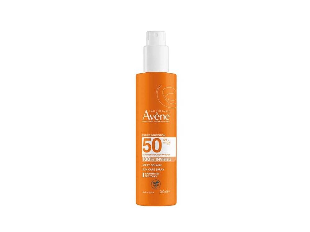 Avene Eau Thermale Spray Solaire 100% Invisible Αντηλιακό Σπρέυ SPF50+, 200ml