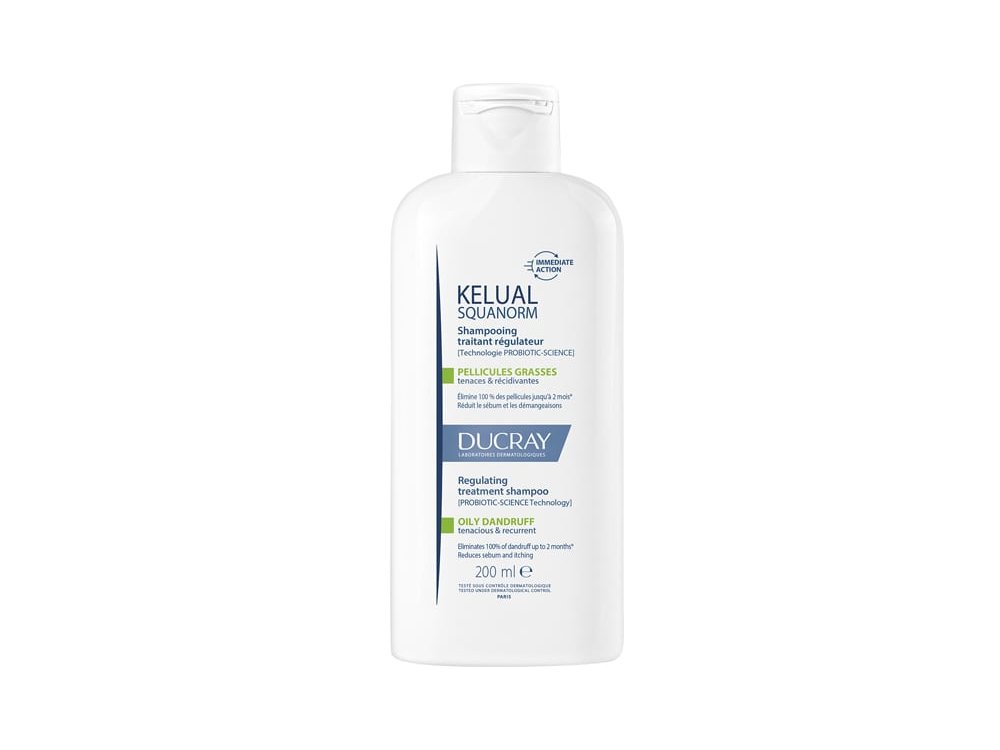 Ducray Kelual Squanorm Oily Dandruff, Ρυθμιστικό Σαμπουάν Θεραπείας για Λιπαρή Πιτυρίδα, 200ml