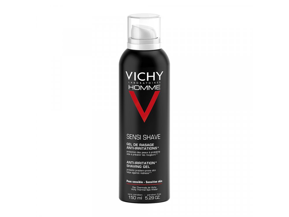 Vichy Homme Sensi Shave Gel Τζελ Ξυρίσματος κατά των ερεθισμών, 150ml