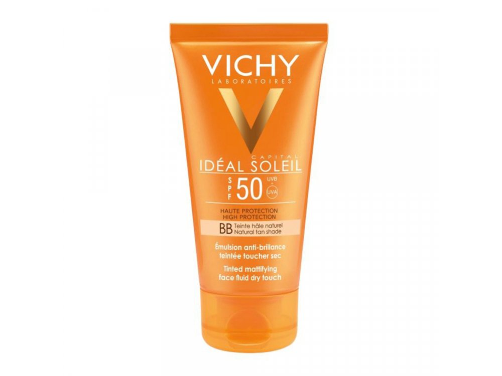 Vichy Ideal Soleil BB Tinted Dry Touch Face Fluid Matte SPF50 Αντηλιακή Κρέμα Προσώπου με Χρώμα & Ματ Αποτέλεσμα, 50ml