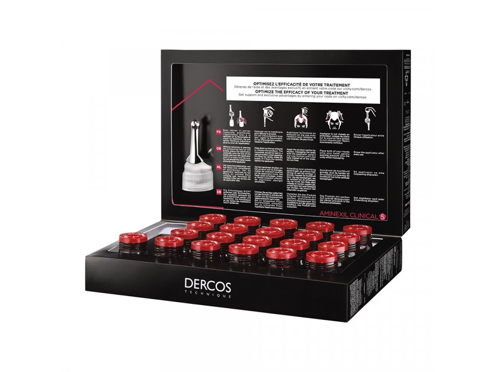 Vichy Dercos Aminexil Clinical 5 για Άντρες 21 Monodoses