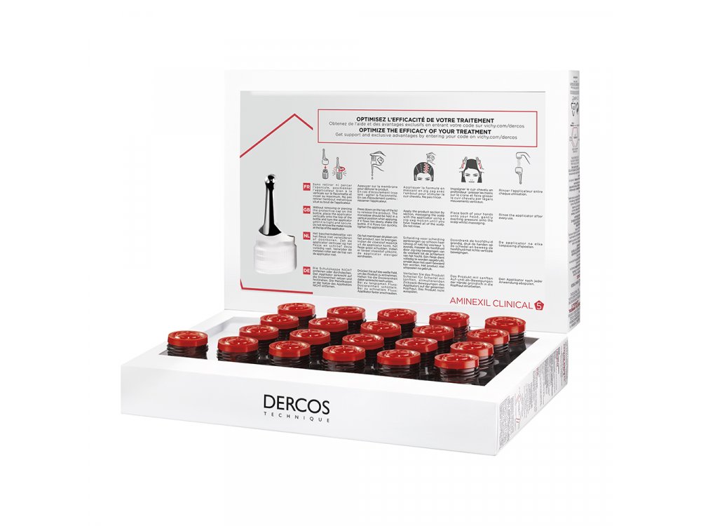 Vichy Dercos Aminexil Clinical 5 για Γυναίκες 21x6ml Monodoses
