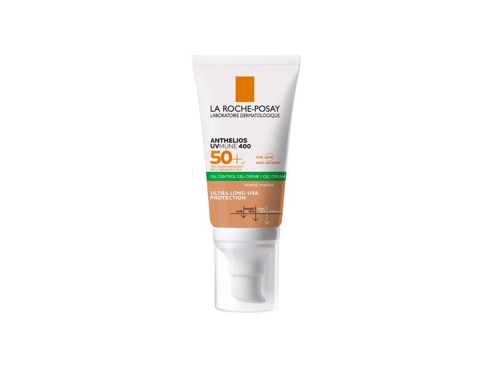 La Roche Posay Anthelios Anthelios UVMUNE 400 Oil Control Gel Cream SPF50+ Αντηλιακή Κρέμα Προσώπου για Ματ Αποτέλεσμα Με Χρώμα, 50ml