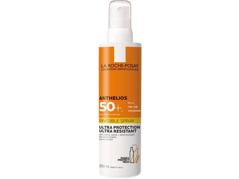La Roche Posay Anthelios Invisible Spay Shaka SPF50+ Αόρατο Αντηλιακό Spray με Πολύ Υψηλή Προστασία, 200ml