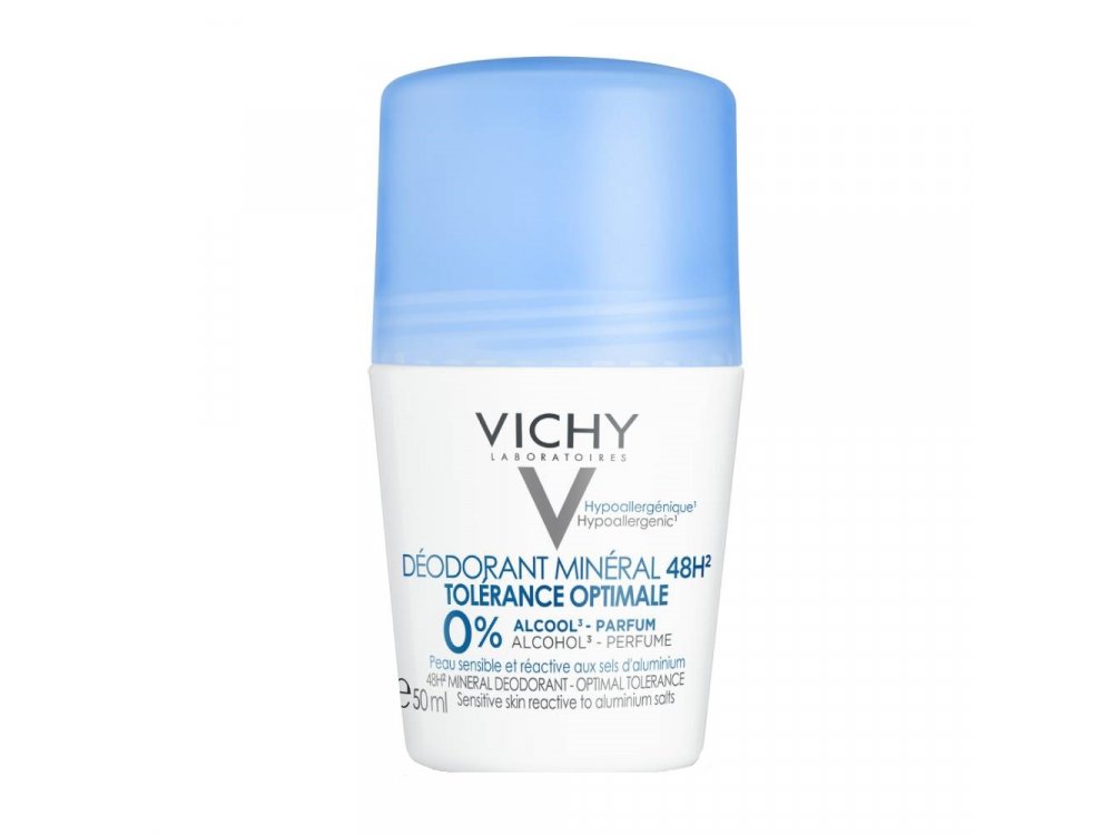 Vichy Deodorant Mineral 48H Roll On Tolerance Optimale Αποσμητικό, 50ml