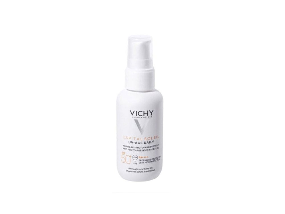 Vichy Capital Soleil UV Age Daily SPF50+ Anti-Aging Sun Cream Λεπτόρρευστο Αντιηλιακό Κατά της Φωτογήρανσης, 40ml