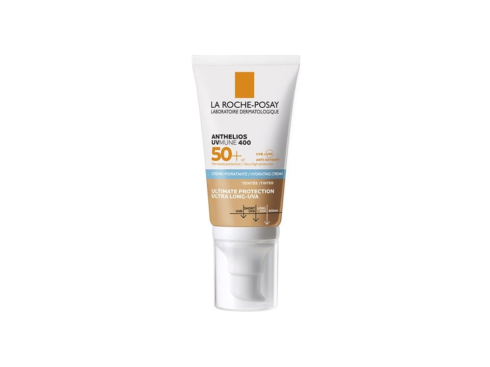 La Roche Posay Anthelios Uvmune 400 Crema Hydratante SPF50+, Αντηλιακή Ενυδατική Κρέμα Με Χρώμα, 50ml