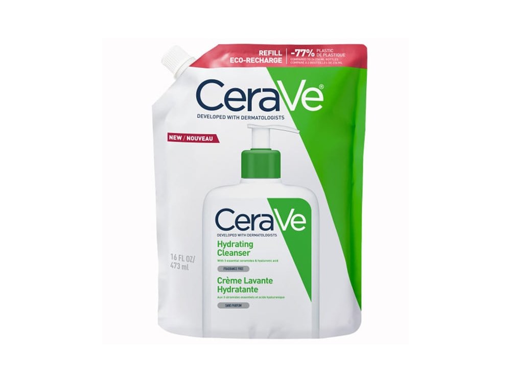CeraVe Hydrating Cleanser Refill, Κρέμα Καθαρισμού Προσώπου & Σώματος για Κανονικό έως Ξηρό Δέρμα, 473ml