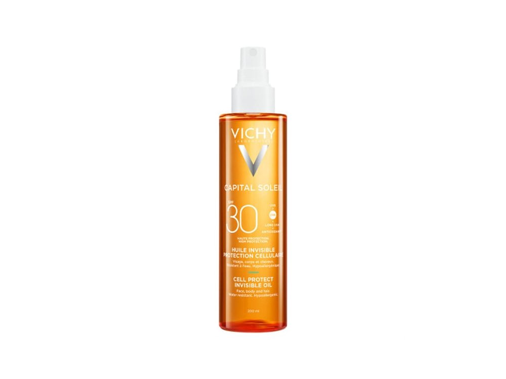Vichy Capital Soleil Cell Protect Invisible Oil, Αόρατο Αντιηλιακό Λάδι SPF30, 200ml