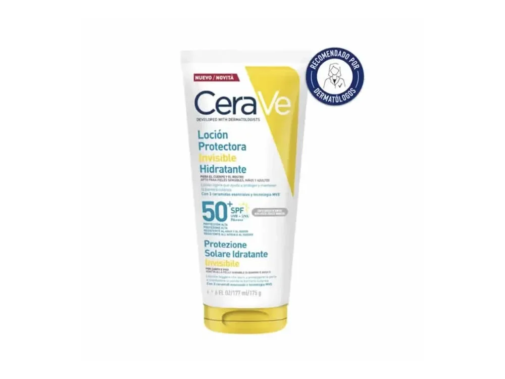 Cerave Invisible Hydrating Sunscreen Αντηλιακό για Πρόσωπο & Σώμα SPF50+, 177ml