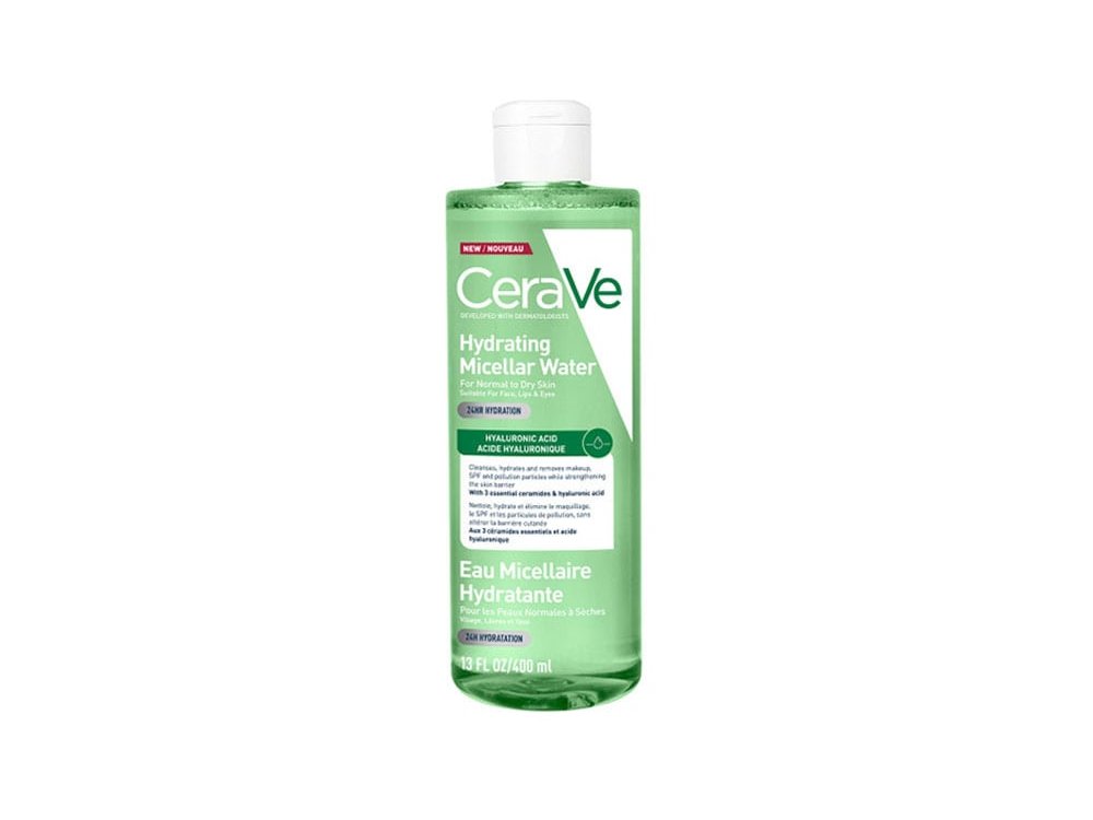 Cerave Hydrating Micellar Water Νερό Καθαρισμού & Ντεμακιγιάζ με 24ωρη Ενυδάτωση & Υαλουρονικό Οξύ, 400ml