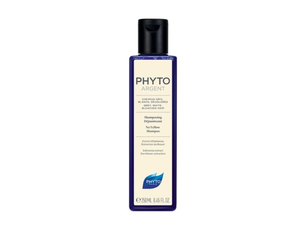 Phyto Argent No Yellow Shampoo, Ξανθιστικό Σαμπουάν για Γκρι, Λευκά ή Ξανθά Μαλλιά, 250ml