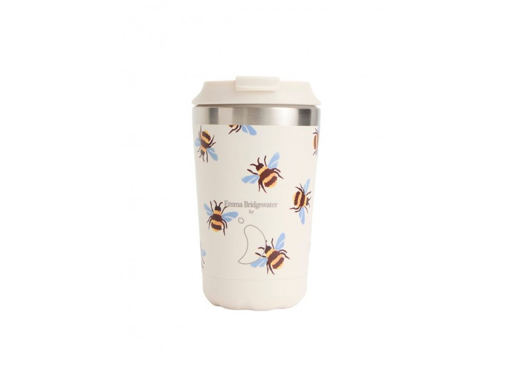 Chillys Ανοξείδωτο Ποτήρι Καφέ, Emma Bridgewater Bumble Blue Wing, 340ml