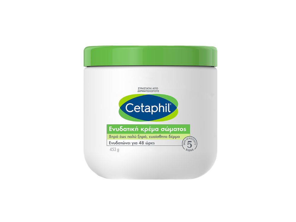 Cetaphil Ενυδατική Κρέμα Σώματος για Ξηρό & Ευαίσθητο Δέρμα, 453gr
