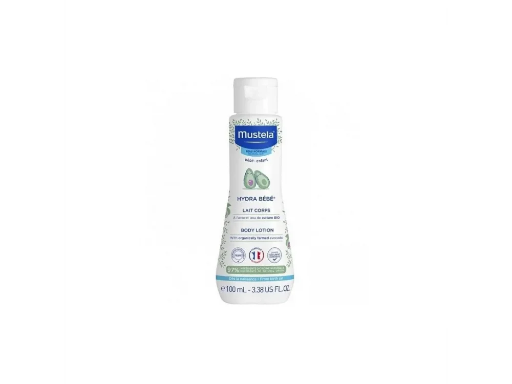 Mustela Hydra Bebe Body Lotion, Κρέμα Ενυδάτωσης Σώματος με Βιολογικό Αβοκάντο, 100ml