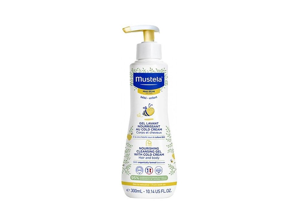 Mustela Nourishing Cleansing Gel, Τζελ Καθαρισμού για Μαλλιά & Σώμα Ξηρό Δέρμα, 300ml