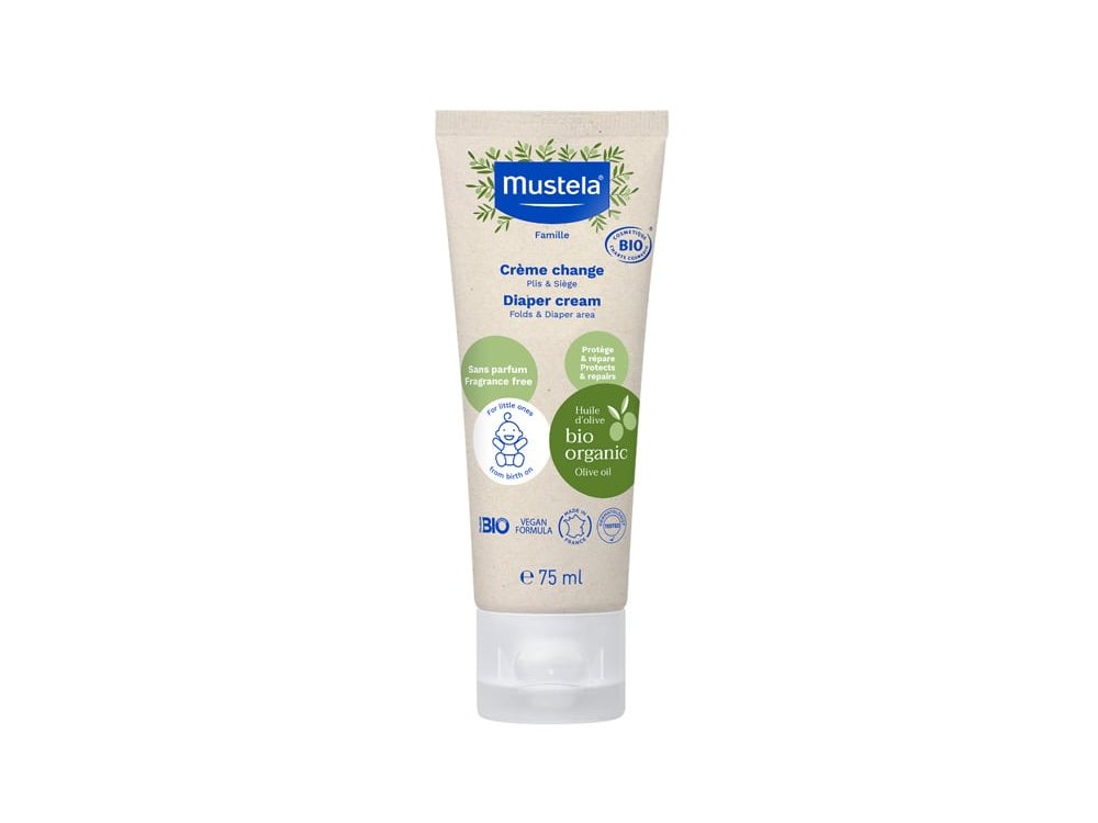 Mustela Organic Diaper Cream, Βιολογική Κρέμα Αλλαγής Πάνας, 75ml